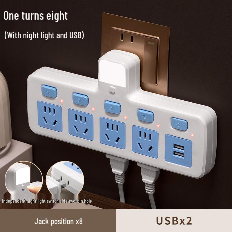 High-Power 16A Multi-Position Socket Board with USB