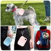 1pc Silicone Dog Treat Bag Pet Snack Bag Travel Portable Training Pet Walking Bag Pet Accessories Pets Supplies