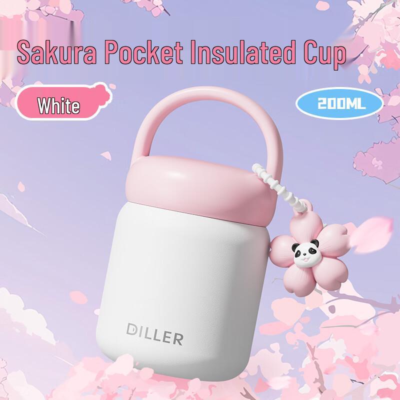 Dilabear Sakura Panda Портативная школьная бутылка для воды