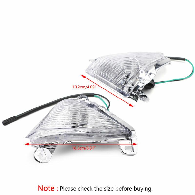 Front Turn Signals Lens For Kawasaki Ninja ZX6R ZX10R ZX14R EX650 ER-6N GTR1400