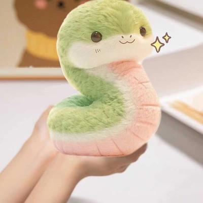 25CM Kawaii Schlange Baby Plüschpuppe Valentinstagsgeschenk Niedliche Kleine Schlange Tier Serie Spielzeug für Freundin