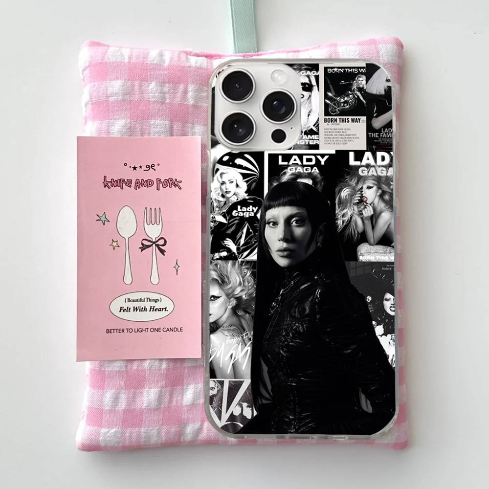 

Чехол для телефона Singer L-Lady G-Gaga Для iPhone 11 12 13 14 15 16 17 Plus Pro Max Сатиновый Лазерный Глянцевый Чехол iPhone 17