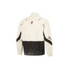 Li Ning Cba Series Color Block Stand Collar Loose Sports Windbreaker Men Outerwear Rock-White Gray AFDU909-1