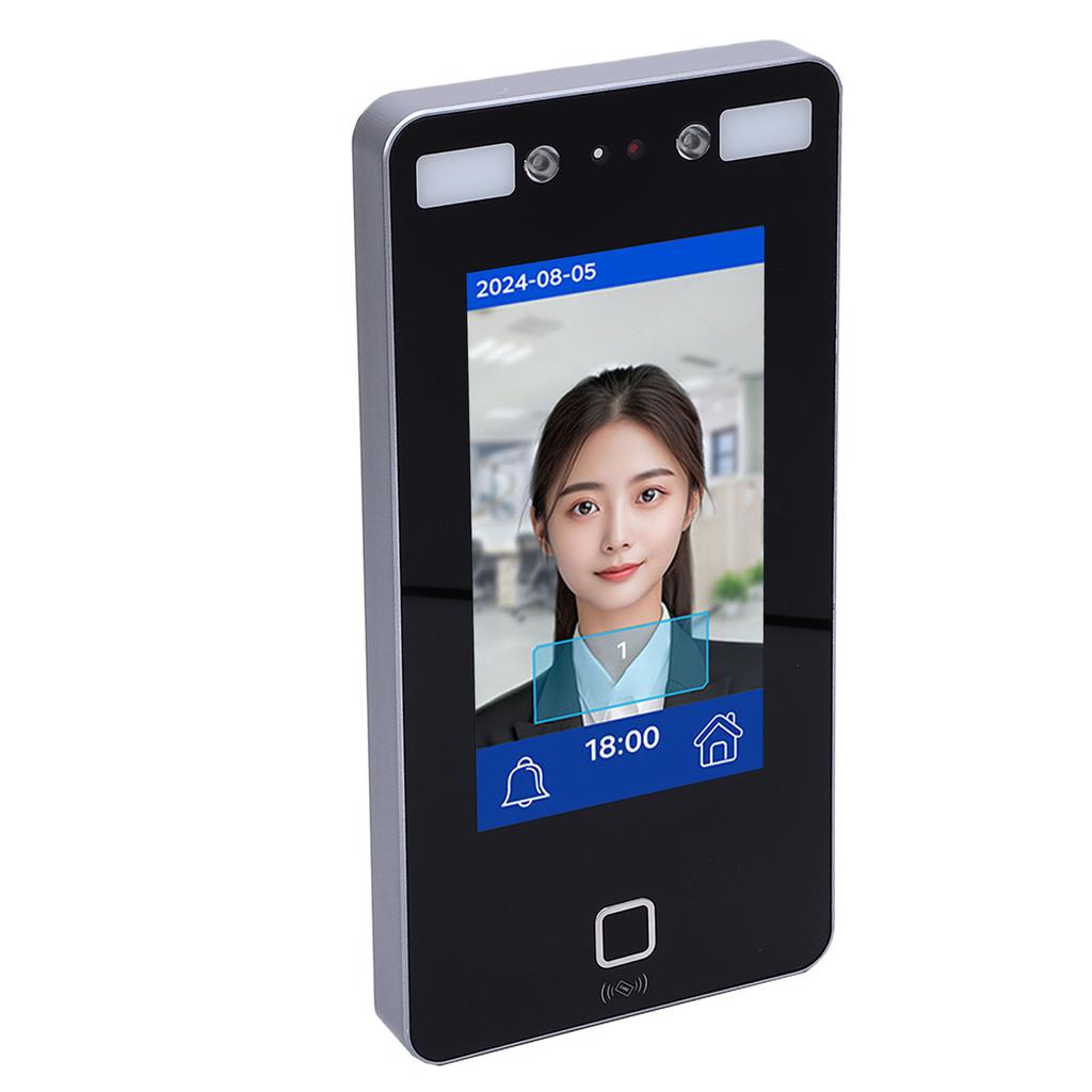 Face Recognition Attendance Machine Employees Biometric System 7in Visible Light AI Dynamic Facial Card Access Control
