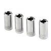 4PCS 1/4" Square Drive To 1/4" Hex Socket Bits Converter Screwdriver Bit Adapter