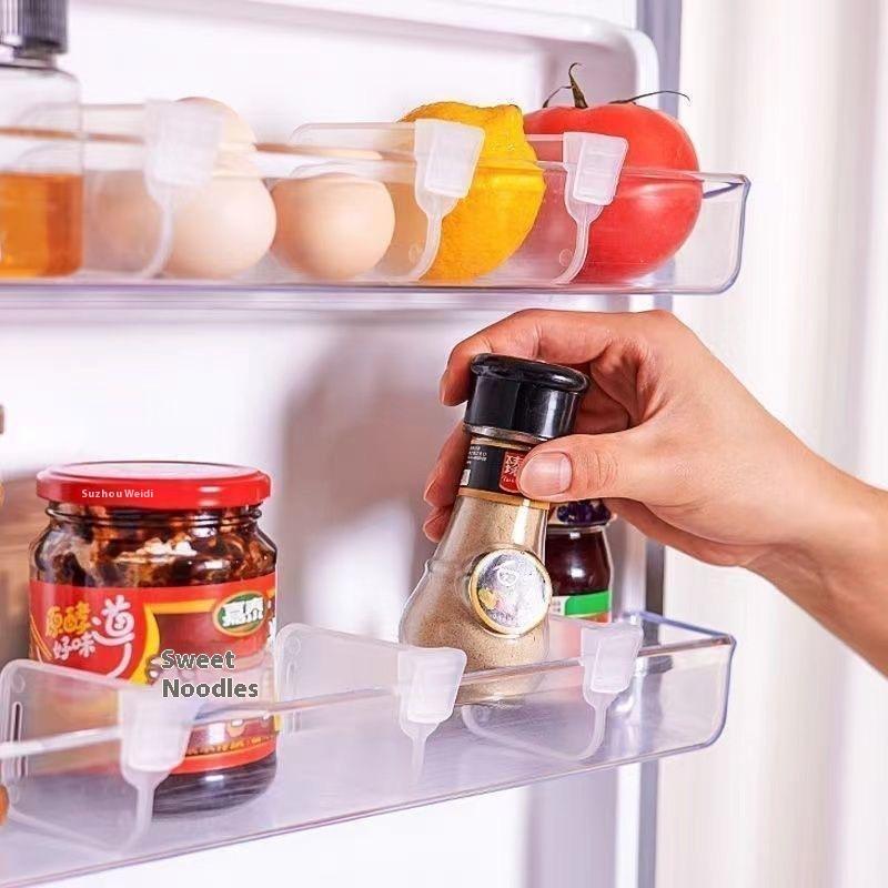 10/20Pcs Refrigerator Kitchen Organizer Shelf Storage Dividers For Eggs Bottles Items Organizer