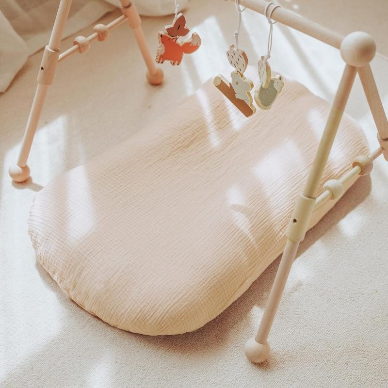 2 Stuks Comfortabel Baby Ledikantlaken Babynest Lounger Hoes Pasgeborenen Peuters Wieg Hoes Ademend Reis Hoeslaken