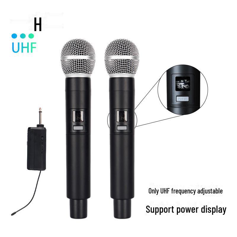 

Беспроводной ручной микрофон 2.4G для диапазона VHF/UHF — идеально подходит для домашнего караоке и записи живых выступлений U segment one to two