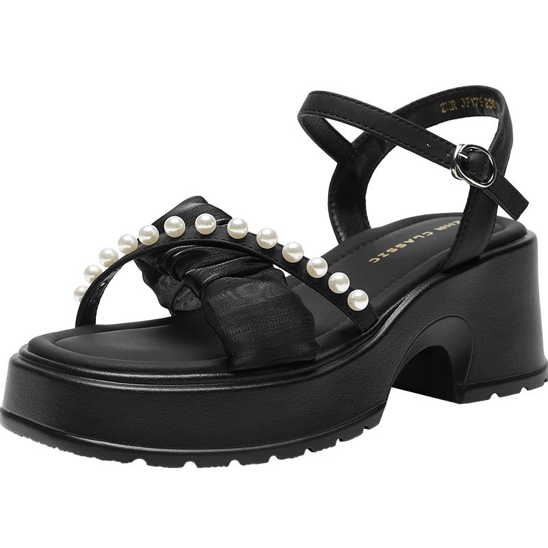 ZHR JF179 Women s Elegant One-Strap Platform Sandals 36