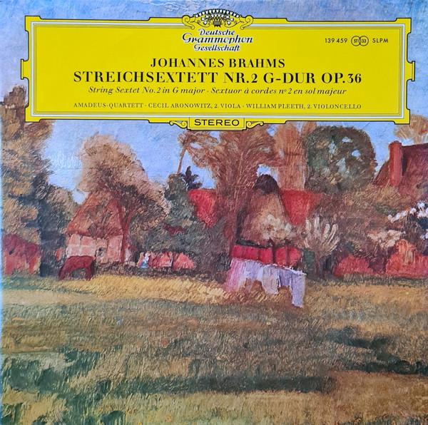 

LP Record JOHANNES BRAHMS AMADEUSQUARTETT Streichsextett Nr.2 Gdur Op. 36 139459 Deutsche Grammo 1969 Germany Classical Used