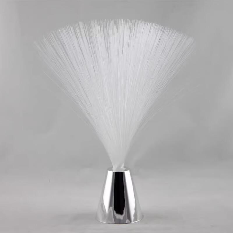 Colorful Fiber Optic Star Light with Silver Base