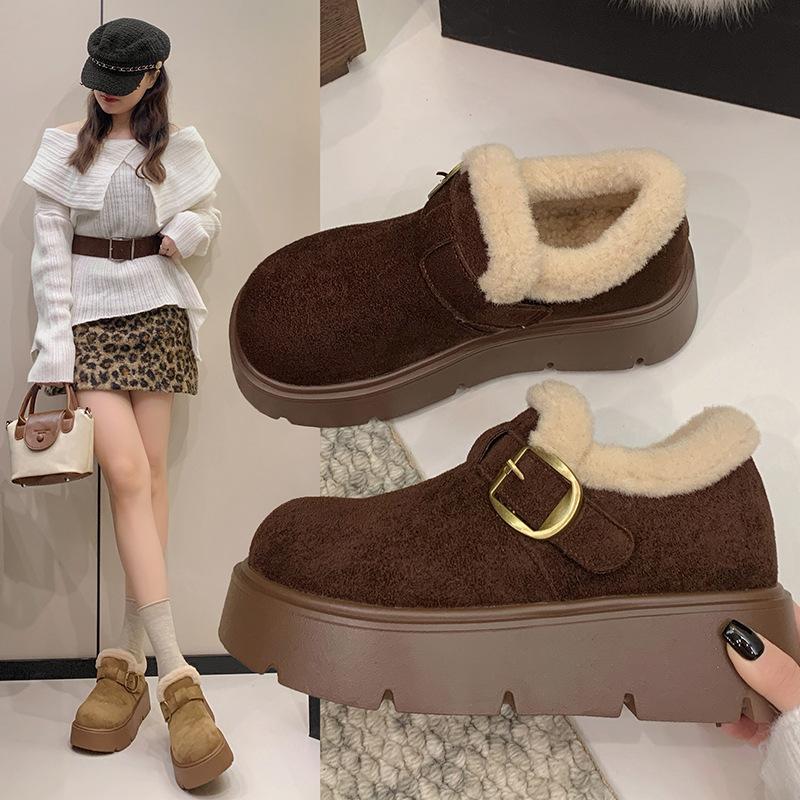 Women's Fashion Lightweight Winter Warm Snow Boots with Plush Lining, Slip-Resistant and Durable Casual Outdoor Cotton Boots