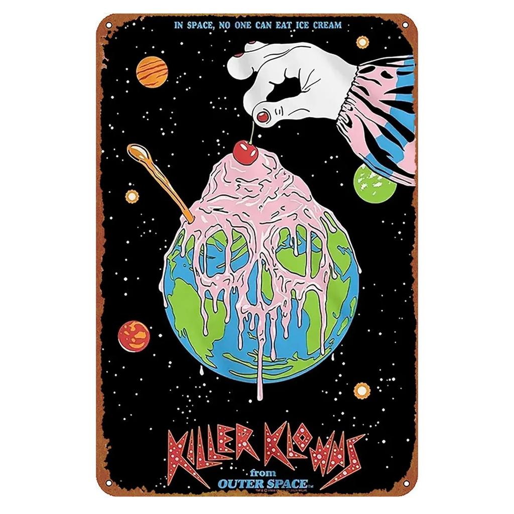 Halloween Metallschilder Killer Wanddekoration Plakette Vintage Kunst Poster Eisenmalerei für Man Cave Zuhause Café Garten Club Bar