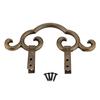 DRELD 1Pc Vintage Brass Antique Picture Painting Mirror Frame Hanger Hanging Hook Bronze Chinese Furniture Hardware 112*42mm