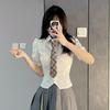 Japanese Striped Tie For Women And Men Polyester School Uniform Accessory