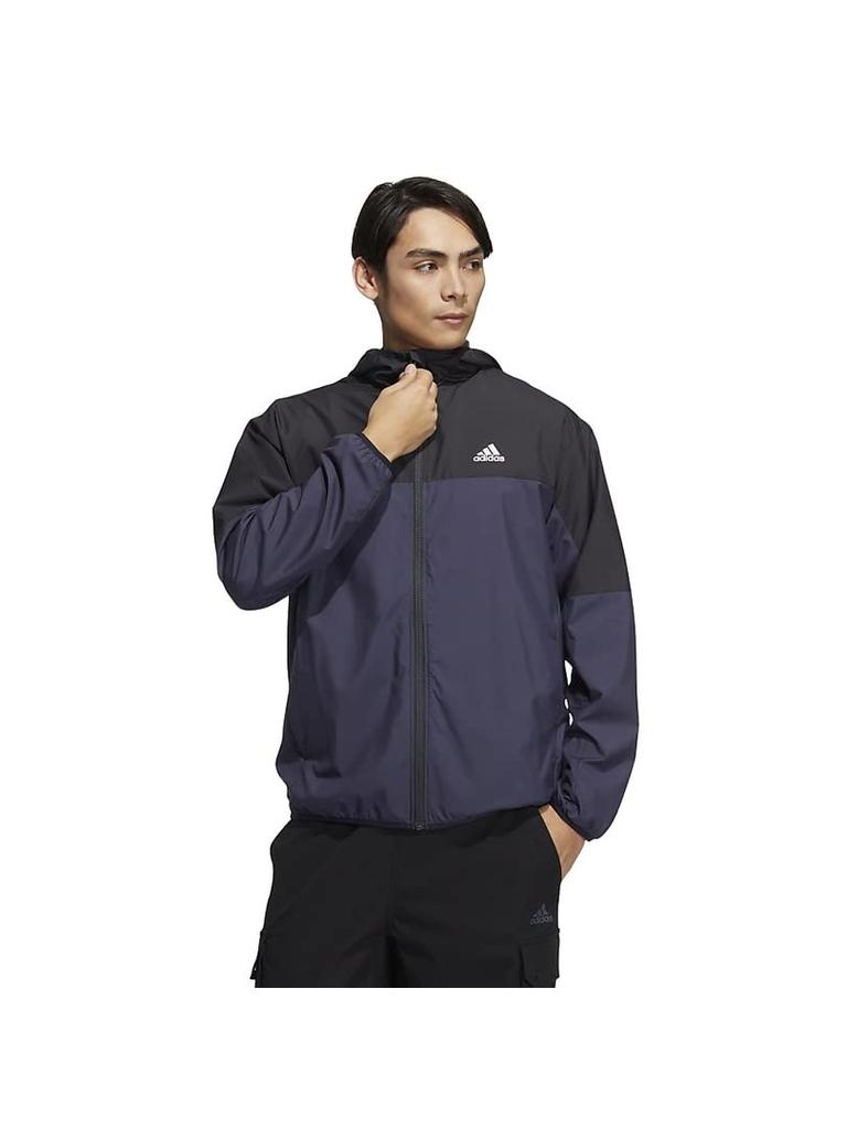 Adidas Basic Wind Jacket CC886 In Legend Size S Men's Ink/Carbon (HM2714),
