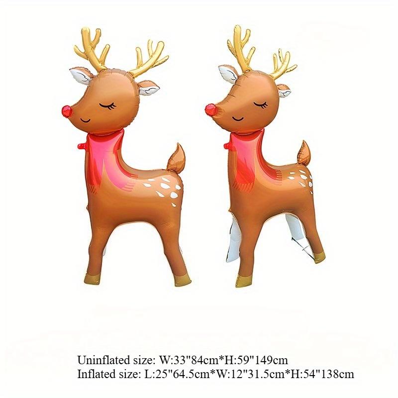 1pc Standing Gingerbread Man Santa Claus Foil Balloons Festive Christmas Decorations Xmas Event Home Decorations Party Supplies