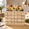 Fillable Wooden Christmas Advent Calendar with Drawers – Reusable Xmas Countdown Decor for Tabletop & Mantel