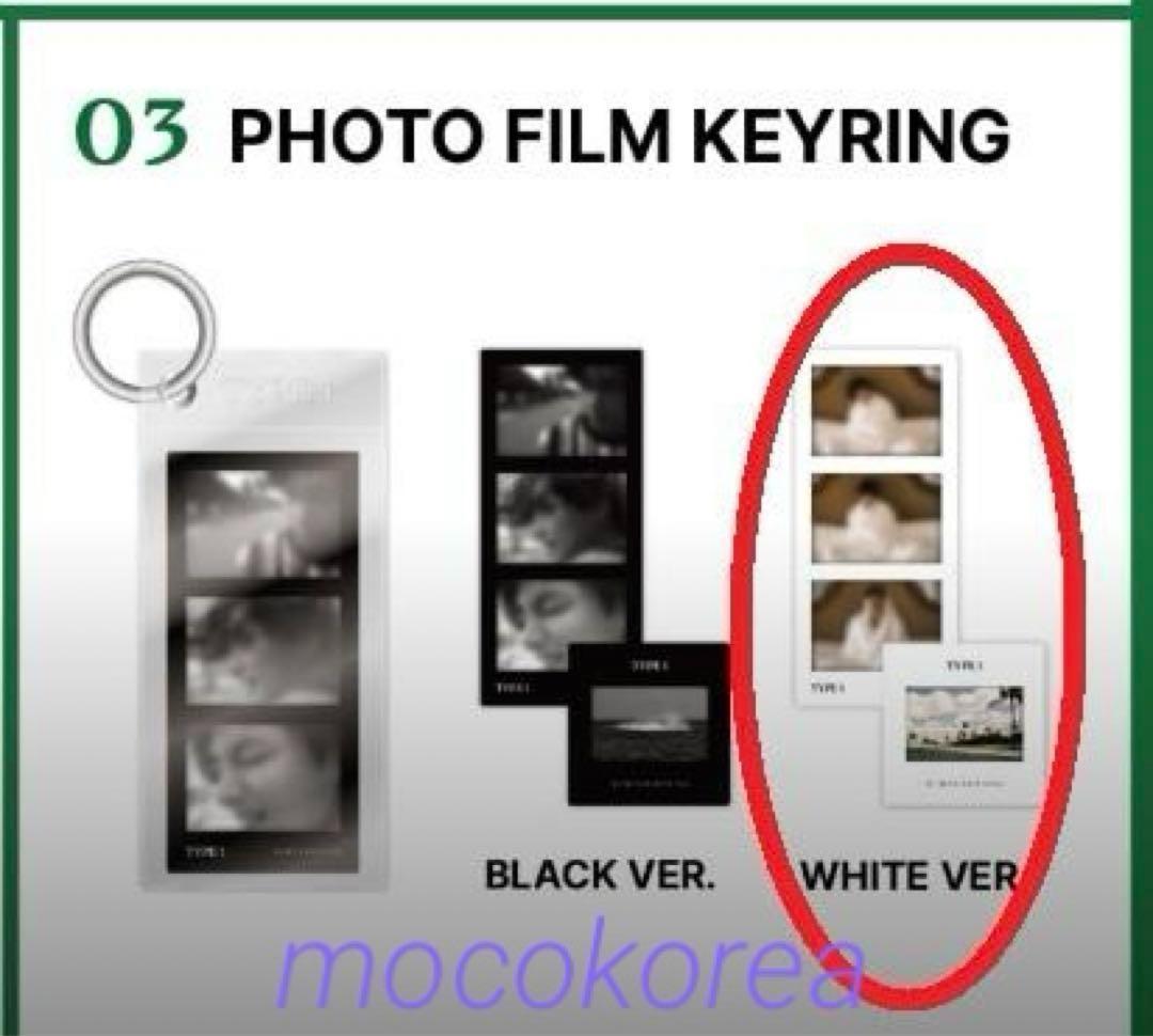 

[USED] BTS V Tete Korea Exhibition TYPE 1 Film Keyring White