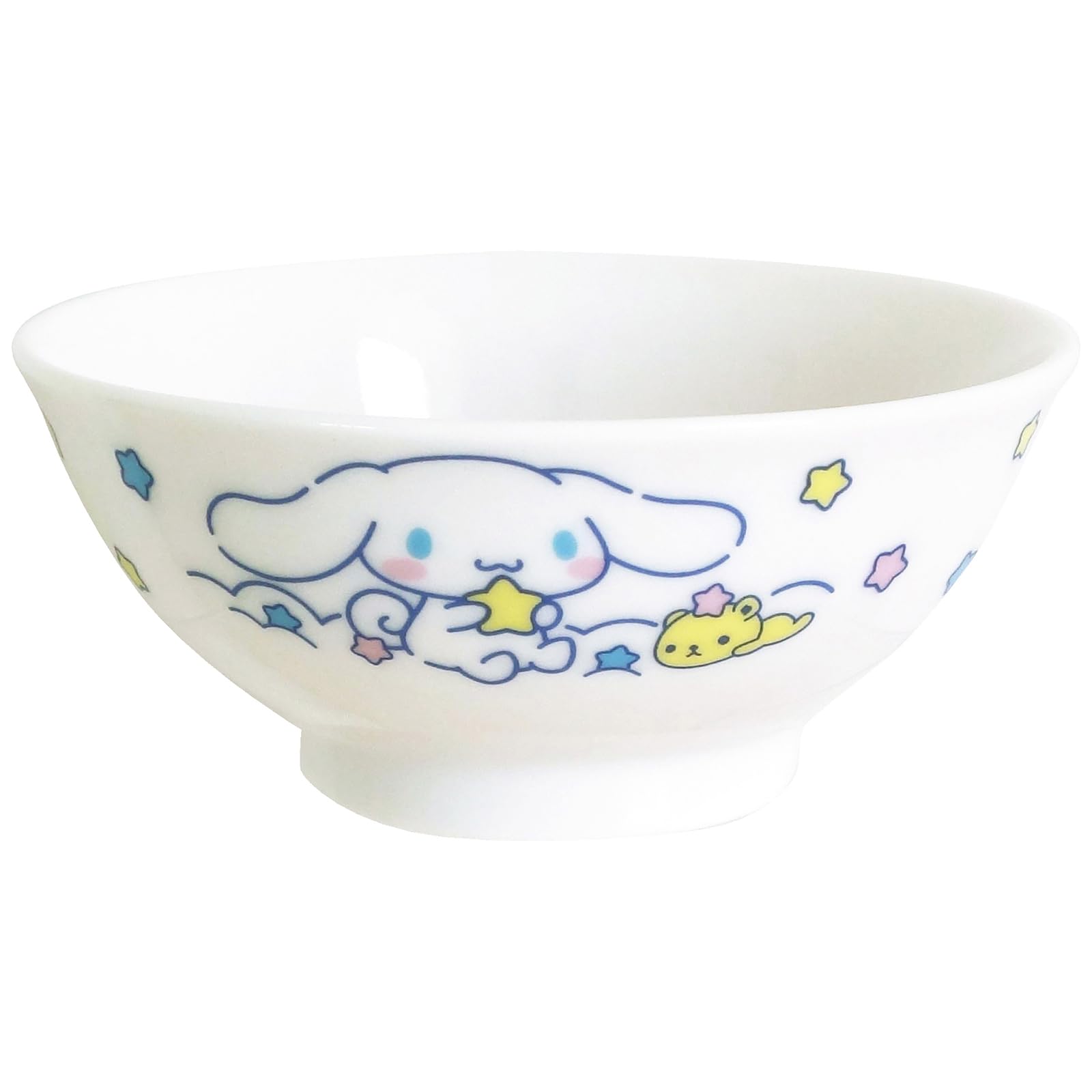 

Sanrio Microwave and Dishwasher Star Made in Product Number 319110 Cinnamoroll Children s Bowl, Approx. 11cm, Safe, Design, Japan, белый