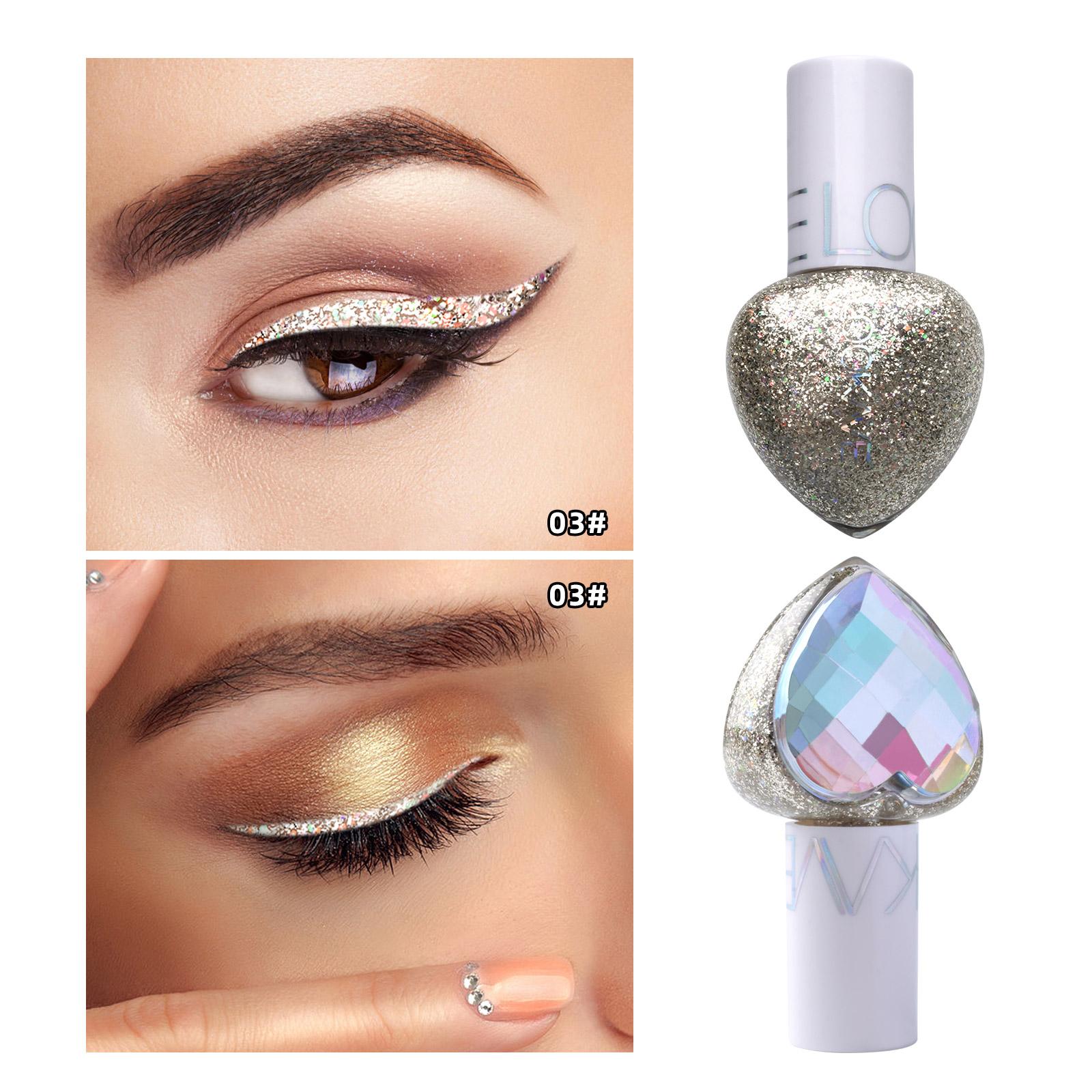 

5 цветов блестящая подводка для глаз Алмазная блестящая жидкая подводка для глаз инструмент для макияжа глаз для женщин-девушек