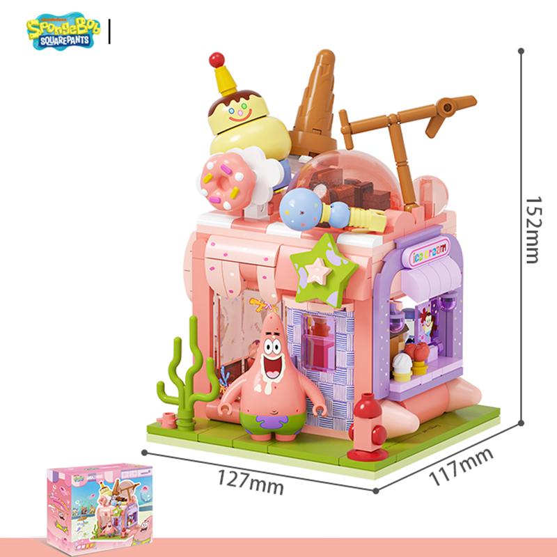 

Губка Боб Квадратные Штаны Конструктор Мультяшный Вид Улицы Магазин Мистер. Крабс Патрик Сквидвард Модель Кирпичики Детские Игрушки Праздничные Подарки