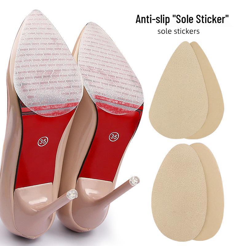 Anti-Slip Heel and Sole Protector Sticker - Wear-Resistant, No-Cut Outsole for Shoe Forefoot
