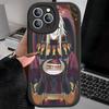 The Freak Circus Pierrot Game Phone Cover For iPhone 11 12 13 14 15 16 Pro Max Mini Plus Soft Leather Case