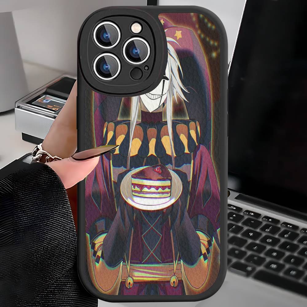 The Freak Circus Pierrot Game Phone Cover For iPhone 11 12 13 14 15 16 Pro Max Mini Plus Soft Leather Case
