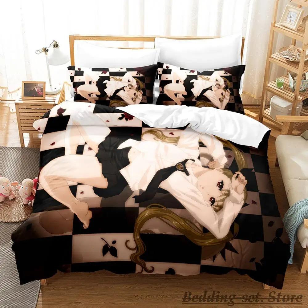 New Dance In The Vampire Bund Bedding Set Single Twin Full Queen King Size Bed Set Adult Kid Bedroom Duvetcover Sets Anime
