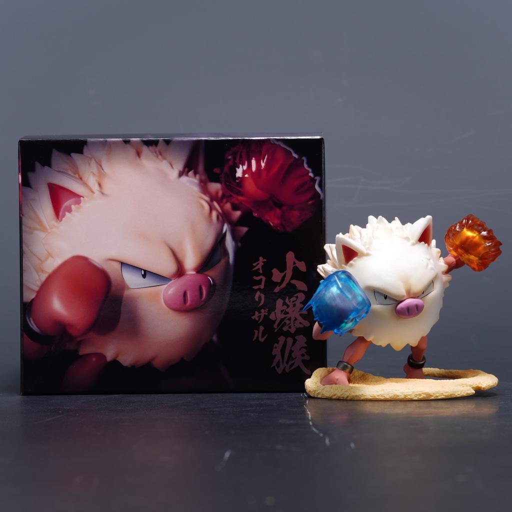 Anime  Primeape Mankey Annihilape Battle Ver. PVC Action Figure Game Statue Collectible Model Kids Toys Doll Gifts 7cm