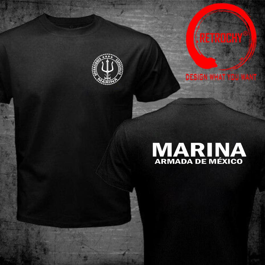 Funny Mexician Marines T Shirt Military Army Mexico Marina Special Operations Forces Operaciones Especiales TShirt Male TShirt