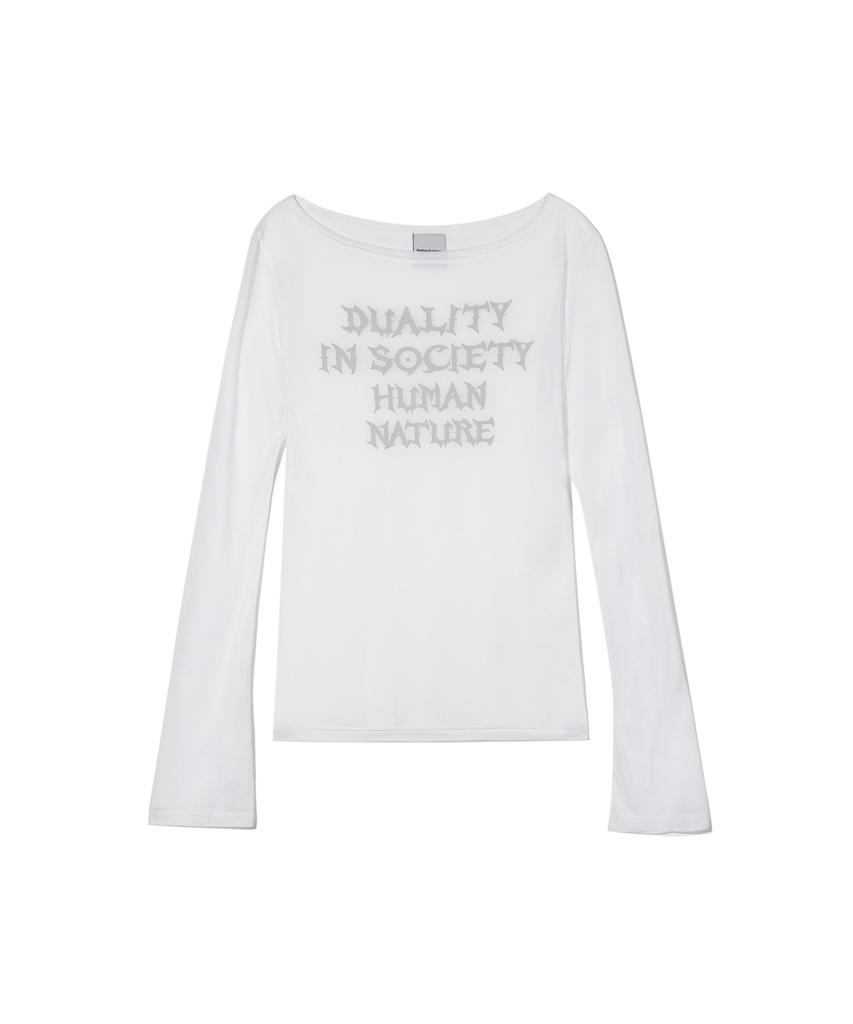 Garter Gallery Human Nature Sheer Mesh Top_Wh