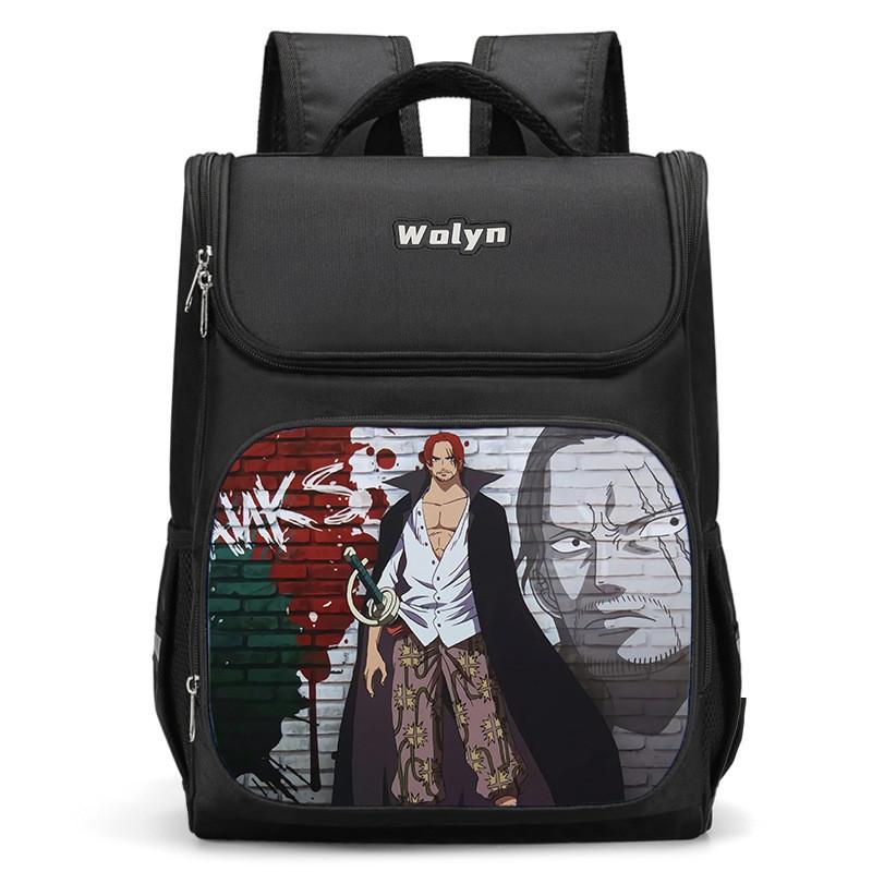 Spacious Luffy Zoro Backpack For Elementary Boys And Girls With Double Layer Oxford Fabric