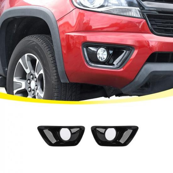Front Fog Light Bumper Bezel Cover Trim For 2014-18 Chevy Colorado Accessories