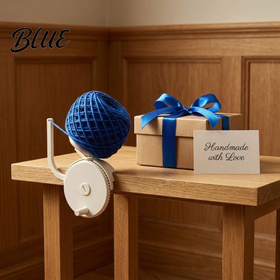 Knitting Yarn Winder with Table Clamp Hand-Cranked Ball Holder Manual Spooler Wool Spinner Maker for and Crocheting Hand Crank
