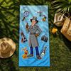 Cartoon Inspector Gadget Towel Towel beach towel, quick drying absorbent bath towel for Swim,Gym,Camping,Outdoor hot
