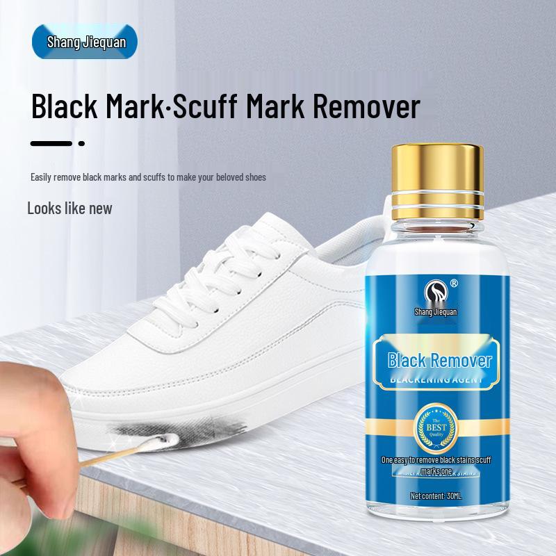 Black Stain Remover for White Shoe Soles and Leather, Remove Scratches and Marks, Edge Cleaner for White Shoes