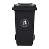 Heavy-Duty Outdoor Waste Bin with Swivel Wheels