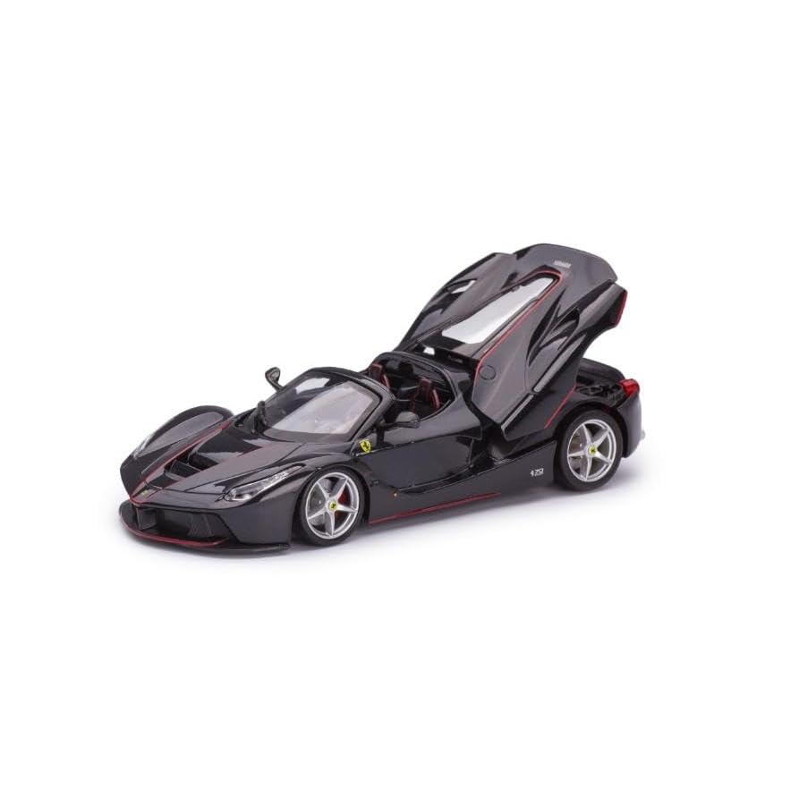 Литая модель автомобиля ALTAYA в масштабе 1:24 Ferrari LaFerrari Aperta 2016 (Черный металлик) с чехлом [Параллельный импорт]