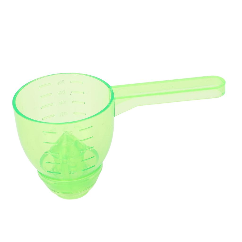 Messlöffel Trichter mit Skala Auslaufsicherer ABS Pulver Messlöffel für Küchenwerkzeug Grün