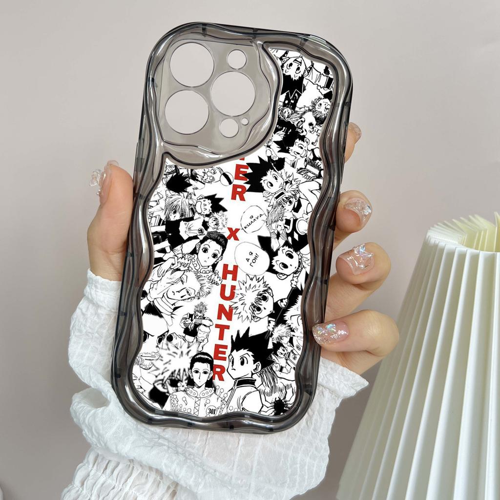 Ae82 Hunter X Hunter Anime Art Protective Phone Cases for Apple iPhone 16 15 14 13 Pro Max 11 12 mini XR 7 8 6s Plus XS Max SE Wave TPU Back Cover