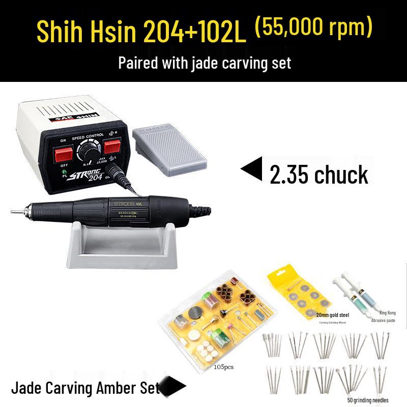 204 Dental Engraving & Grinding Machine for Jadeite, Nut, Wood, & Jade Carving