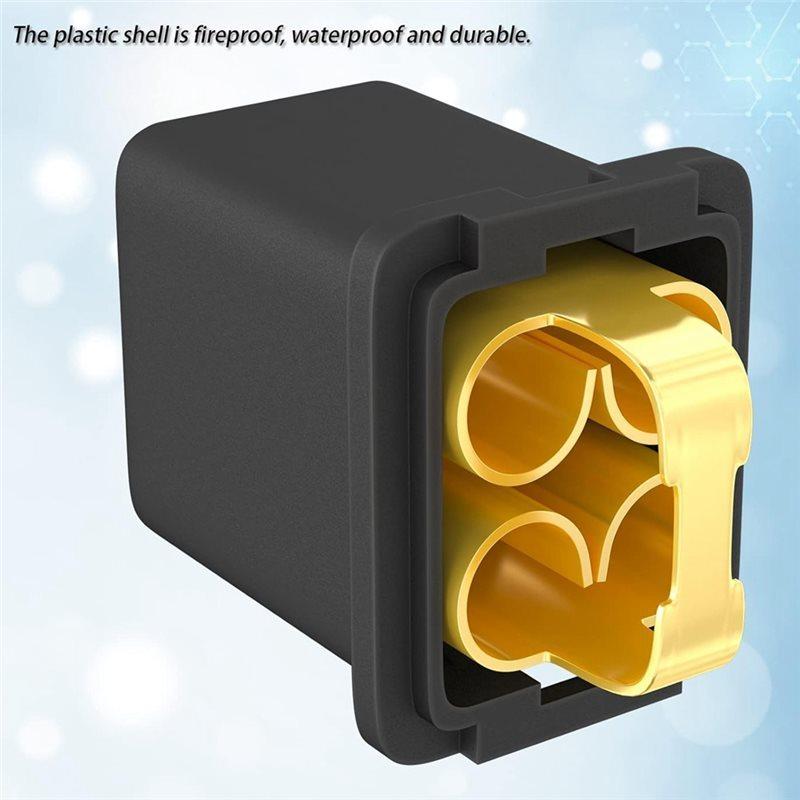 Automotive Fuse Box Shaped Fuses Assortment Kit(20A, 30A, 40A, 50A, 60A, 80A) 36Pcs Low Profile Box Square