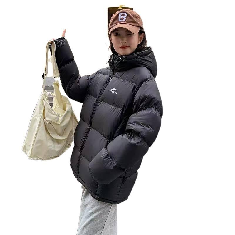 Pink Down Cotton Clothes Women's Short Models New Winter Thickened Small Fashion Bread Clothes Loose and Thin