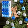 36Pcs Christmas Balls Ornaments Hanging 6cm Shatterproof Tree for Wedding