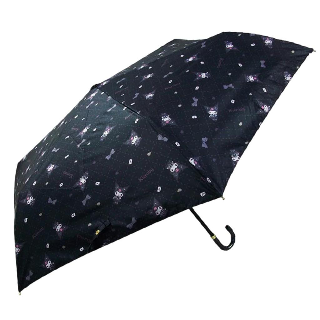 Sanrio Kuromi Folding Umbrella 50cm For Both Sunny and Rainy Days UV Protection Light Blocking RPJ Set Sekizawa Folding Umbrella Black 99.9%