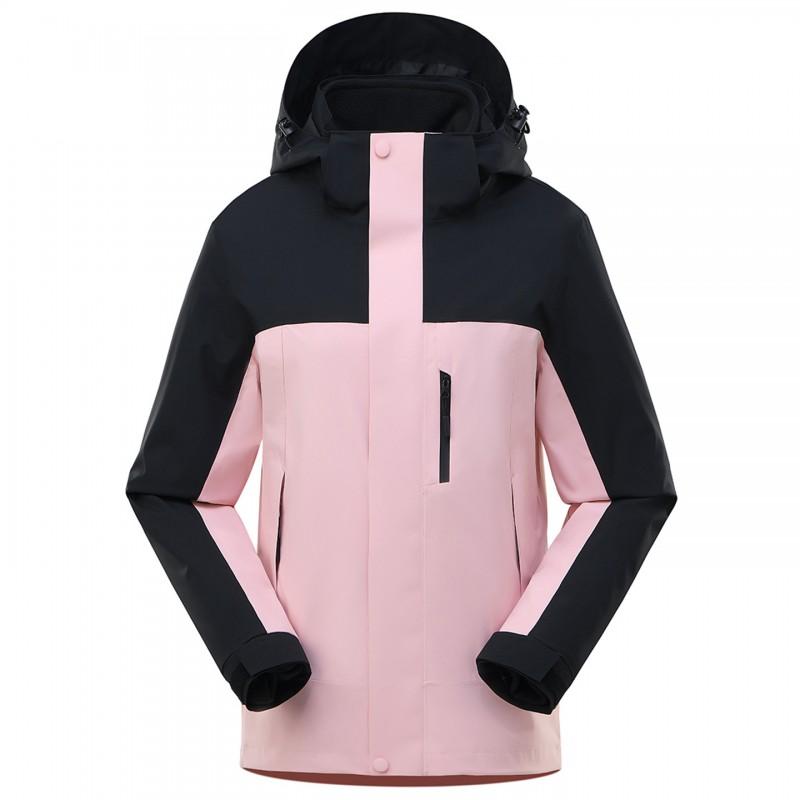 Removable 2-Piece Windproof Warm Breathable Outdoor Jacket Hiking Camping Skiing Cycling Unisex