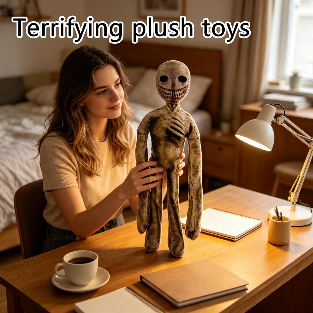 Scary Human Plush Doll - Horror Stuffed Toy for Collectors and Halloween Décor