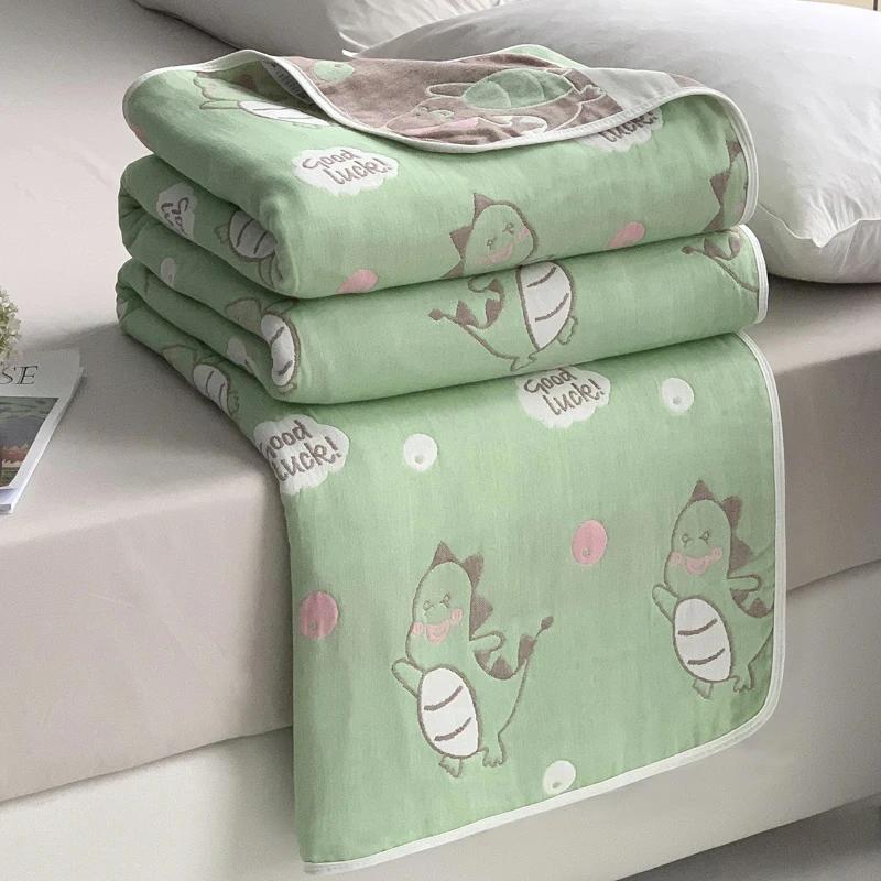 New Cotton Six-layer Yarn Xia Liang Quilt Pure Cotton Towel Quilt Empty Blanket Nap Blanket Gauze Blanket